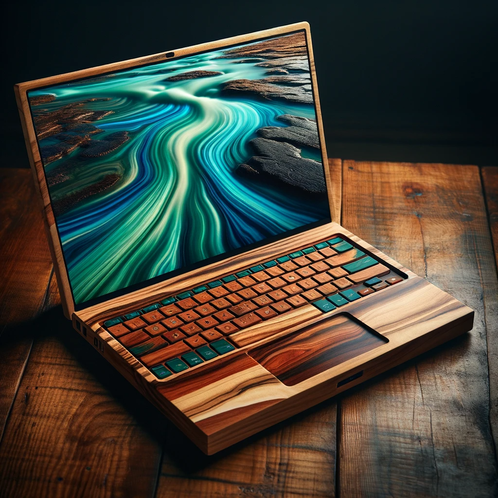 Wooden Laptop